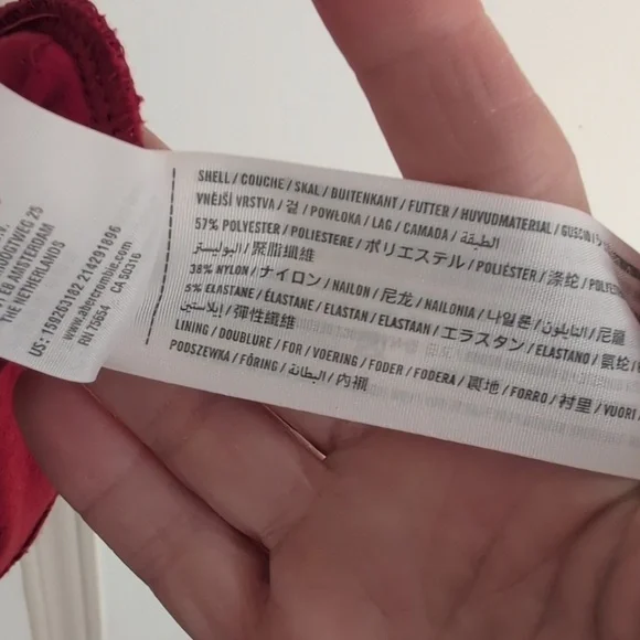 ABERCROMBIE FITCH RED LACE DRESS SIZE X SMALL - Picture 7 of 7